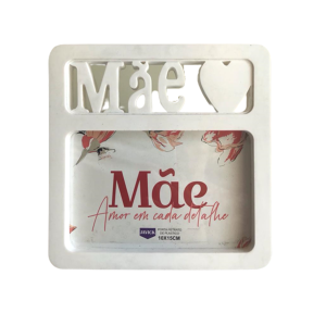 PORTA RETRATO MÃE - BRANCA -  REF.PR26265