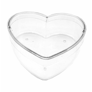 CORAÇÃO ACRILICO TRANSPARENTE
