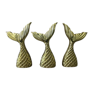 ENFEITE CAUDA DE SEREIA - DOURADA PCT C/10