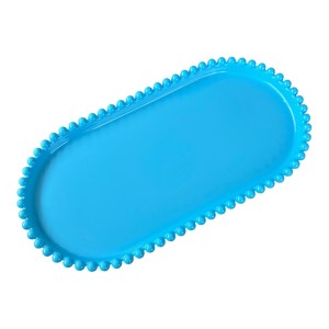 BANDEJA OVAL AZUL CLARA