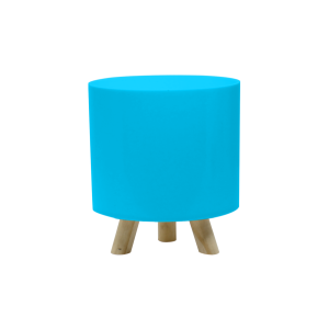 CACHEPOT RETRÔ 15 CM AZUL CLARO